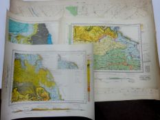 20th century Geological survey maps of 'Scarborough', 'Whitby & Scalby',