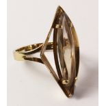 Modernist style 1970's gold ring hallmarked 9ct Condition Report <a href='//www.