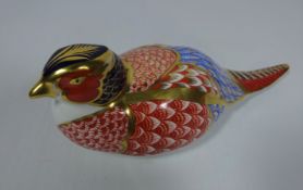 Royal Crown Derby Pheasant paperweight Condition Report <a href='//www.