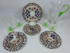 Sutherland China Imari pattern tea cups, saucers,