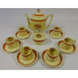 Mintons Art Deco coffee service for six Condition Report <a href='//www.