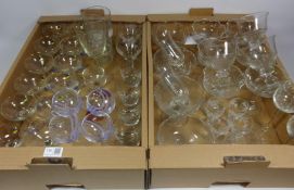 Set of twelve Babycham glasses,