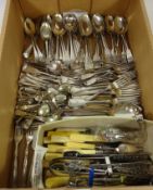 Silver plated cutlery etc in one box Condition Report <a href='//www.