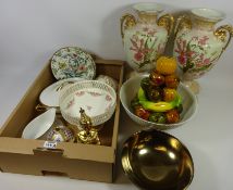 Early 20th Century Carltonware plates, Rosenthal tureen and gravy boat,
