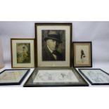 Portrait of George Horton, photographic print signed and dated Robert Chalmers 1935,