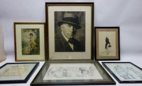 Portrait of George Horton, photographic print signed and dated Robert Chalmers 1935,