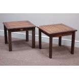 Pair 'Winchester Collection' teak garden tables Condition Report <a href='//www.