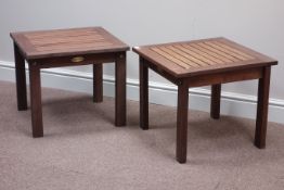 Pair 'Winchester Collection' teak garden tables Condition Report <a href='//www.