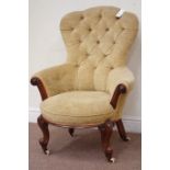 Victorian walnut framed armchair, W71cm Condition Report <a href='//www.