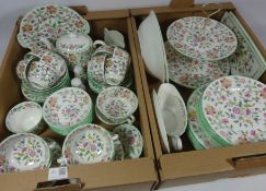 Minton 'Haddon Hall' tea and dinnerware, six place settings,