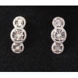 Pair of diamond set ear-clips Condition Report <a href='//www.davidduggleby.