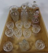 Set of seven Stuart crystal glasses, two smaller glasses,