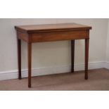 19th century mahogany tea table, W94cm, H76cm,