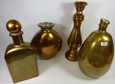 Four large glass decorative vessels Condition Report <a href='//www.