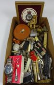 Collection of lighters, penknives, Seiko wrist watch,