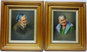 Portraits of an Elderly Italian Man & his Wife,
