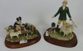 Two Leonardo collection figures 'Springtime' & 'The Shepherd' Condition Report