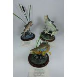 Danbury Mint Sculptures 'Steelhead Prize,