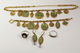 Classical style costume jewellery set,