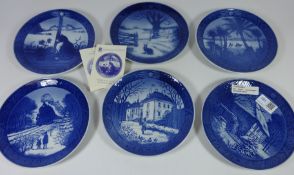 Six Royal Copenhagen Christmas plates Condition Report <a href='//www.