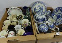 Spode, Wedgwood, blue and white ceramics, Jasperware, commemorative cups,