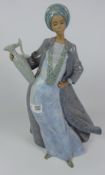 Tall Lladro bisque African woman No.