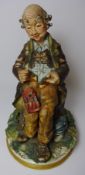 Capodimonte figure of a Tailor, H29cm Condition Report <a href='//www.