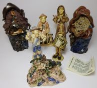Coiners End and other pottery figures (7) Condition Report <a href='//www.