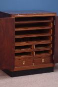Early 20th century mahogany cabinet,
