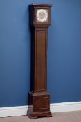 20th century oak grandmother clock, 'Elliot' eight day,