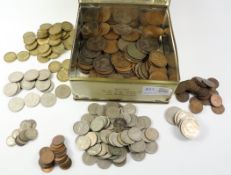Toffee tin containing old coins Condition Report <a href='//www.davidduggleby.