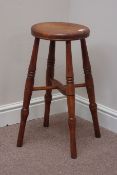 20th century country polished beech stool Condition Report <a href='//www.