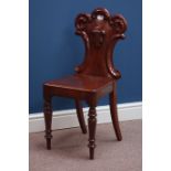 Victorian mahogany hall chair Condition Report <a href='//www.davidduggleby.