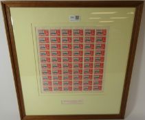 1935 1d Bechuanaland Protectorate mint stamp plate from Bradbury Wilkinson,