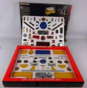 Meccano Set 4EL, in original box with card dials, & a Lindop Sport Table Skittle game,