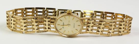 Sovereign gold wristwatch hallmarked 9ct approx 16.