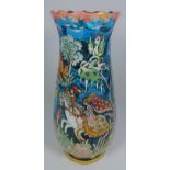 Early 20th Century Spanish glass vase signed by Royo,