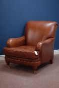 Marks & Spencer Home 'Howard & Co' style armchair upholstered in tan leather,