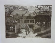 'By the Beck', limited edition etching no.