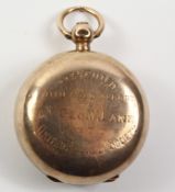 Rose gold sovereign case 9ct London 1911 approx 15gm Condition Report <a