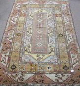 Turkish geometric pattern rug, 209cm x 307cm Condition Report <a href='//www.