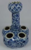 18th/ 19th Century Chinese blue and white mallet shaped tulip vase with four figure character mark