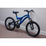 Muddyfox full suspension child's mountain bike,