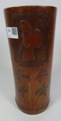 19th/ early 20th Century Chinese bamboo brush pot Condition Report <a