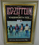 Pop Memorabilia - Led Zeppelin at Knebworth 1979 original programme,