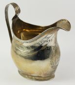 Georgian silver cream jug by George Burrows London 1801 approx 4oz Condition Report