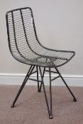 Retro industrial Eames style metal chair Condition Report <a href='//www.