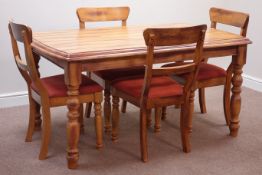 Rectangular plank top dining table (152cm x 92cm, H75cm),