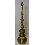 Large brass table lamp, H71cm Condition Report <a href='//www.davidduggleby.