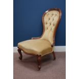 Victorian walnut framed nursing chair Condition Report <a href='//www.